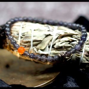 Blue iolite 8”bracelet